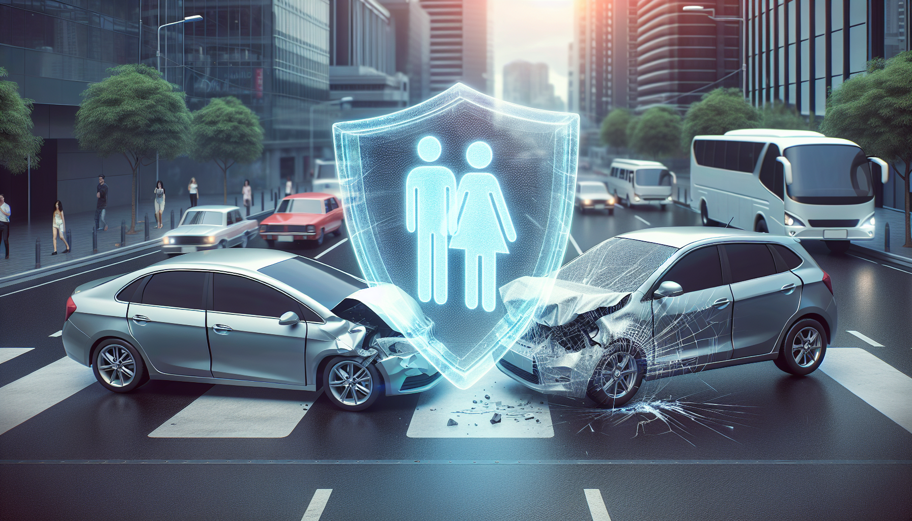 Illustration of liability coverage in auto insurance