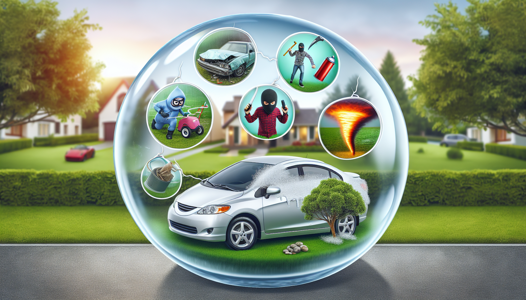 Illustration of comprehensive coverage in auto insurance